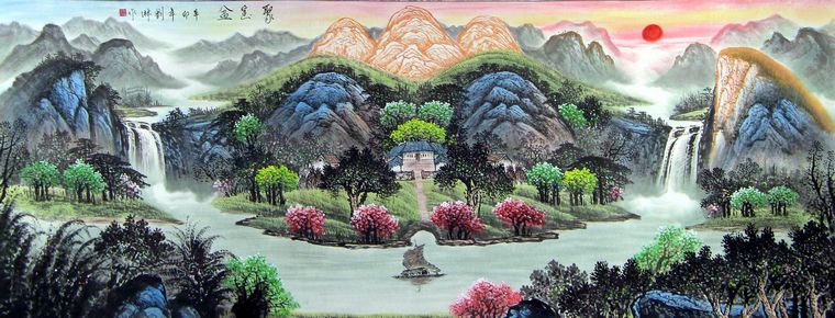 風(fēng)水掛畫聚寶盆